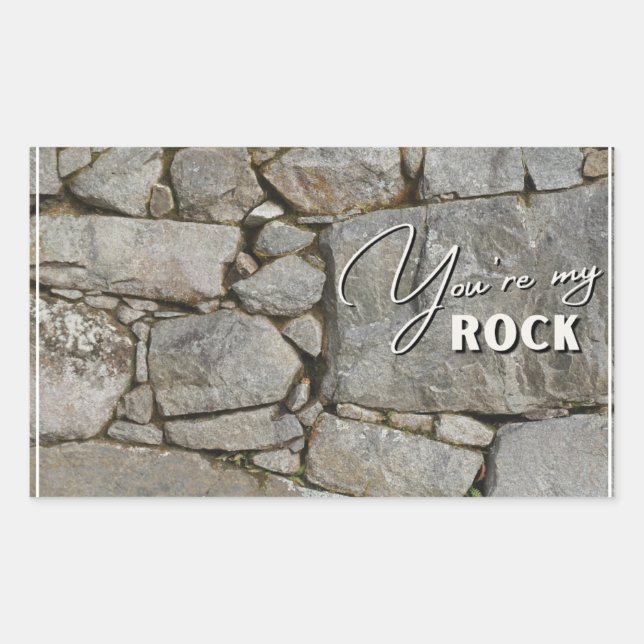 Du bist mein Rock Sticker - (Vorderseite)
