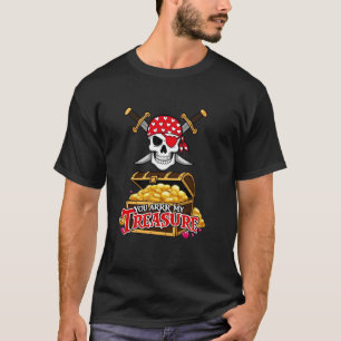 Du bist mein Schatz Lustiges Piraten Valentinstag T-Shirt