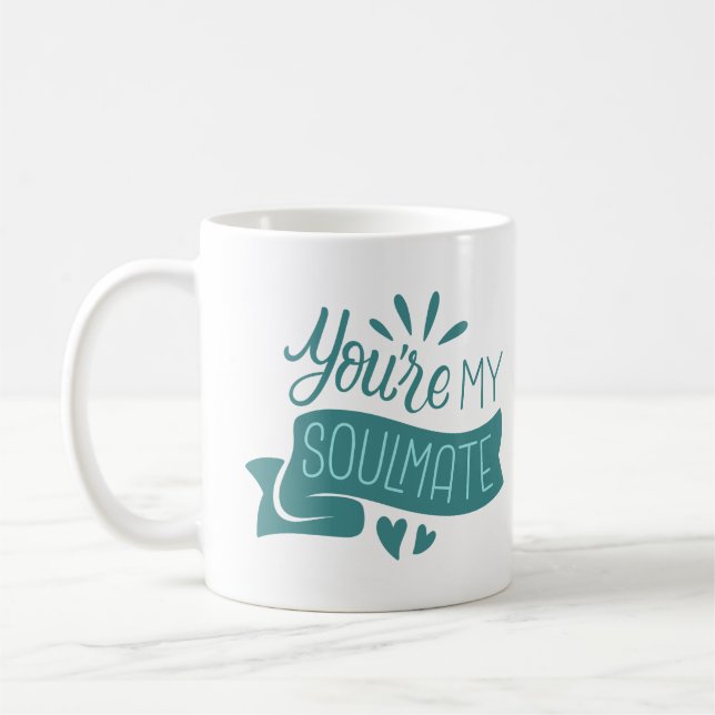 Du bist mein Seelenverwandter Kaffeetasse (Links)