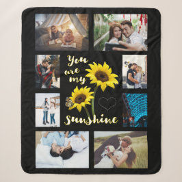 Du bist mein Sonnenblumen-Foto Sherpadecke