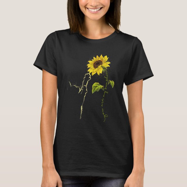 Du bist mein Sonnenblumenhemd T-Shirt (Vorderseite)
