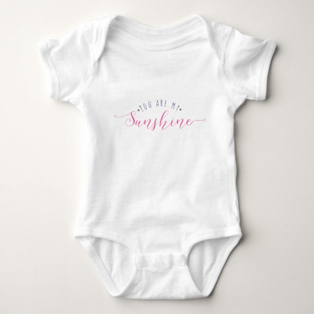 Du bist mein sonnendurchfluteter Baby-Ramper-Anzug Baby Strampler (Vorderseite)