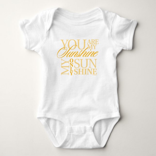Du bist mein Sonnenschein Baby Strampler (Vorderseite)