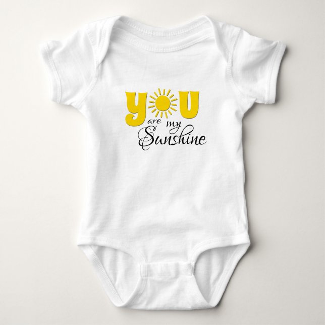 Du bist mein Sonnenschein Baby Strampler (Vorderseite)