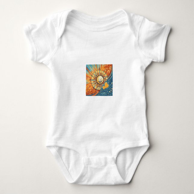 Du bist mein Sonnenschein-Design Baby Strampler (Vorderseite)