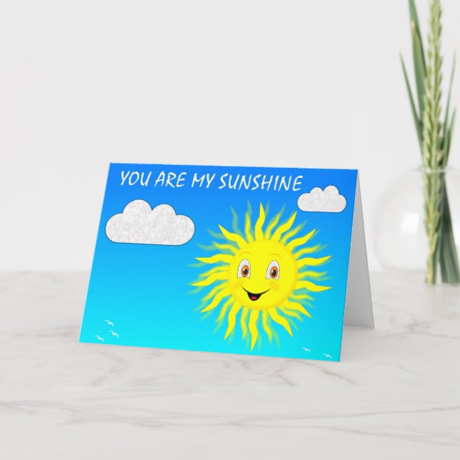 Du bist mein Sonnenschein Feiertagskarte (Vorderseite)