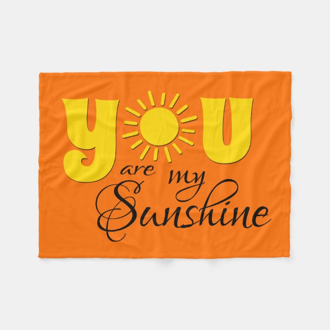 Du bist mein Sonnenschein Fleecedecke (Vorderseite (Horizontal))