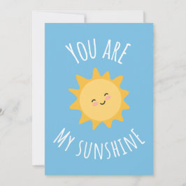 "Du bist mein Sonnenschein" fröhliches Sonnendesig Dankeskarte