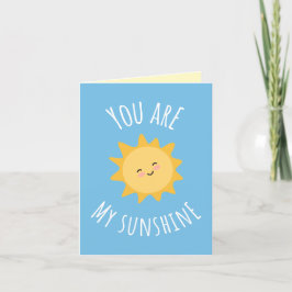 "Du bist mein Sonnenschein" fröhliches Sonnendesig Dankeskarte