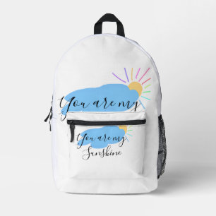 du bist mein Sonnenschein gelbe orange Sonnenstrah Bedruckter Rucksack