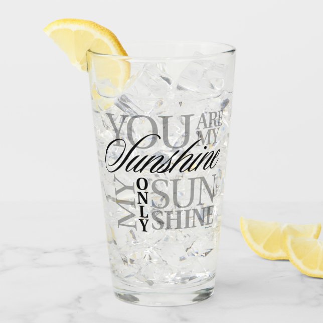 Du bist mein Sonnenschein Glas (Vorderseite Ice)