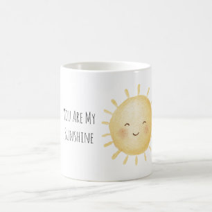 Du bist mein Sonnenschein Glückliche Sonne Kaffeetasse