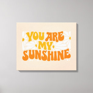 Du bist mein Sonnenschein Groovy Grafik Leinwanddruck