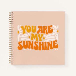 Du bist mein Sonnenschein Groovy Graphic Notizbuch