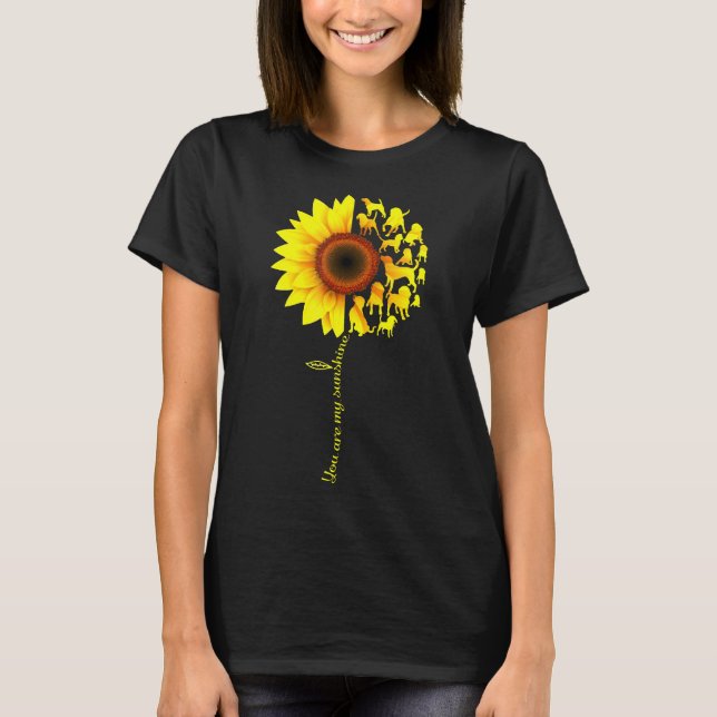 Du bist mein Sonnenschein-Halbblume-Beagle T-Shirt (Vorderseite)