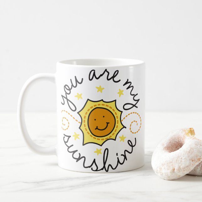 Du bist mein Sonnenschein Kaffeetasse (Mit Donut)