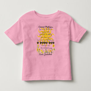 Du bist mein Sonnenschein-Name Kleinkind T-shirt