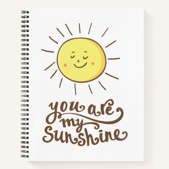 Du bist mein Sonnenschein Notizbuch (Vorderseite)