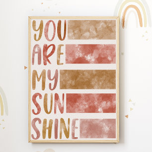 Du bist mein Sonnenschein-Nursery-Print Kinderzimm Poster
