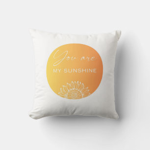 "Du bist mein Sonnenschein" Orangefarbenes Kisseng Kissen