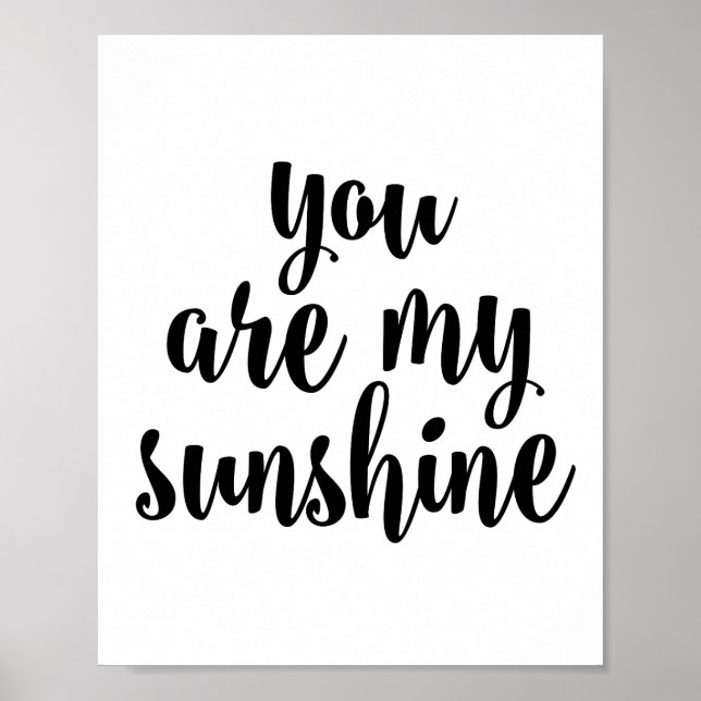 Du bist mein Sonnenschein Poster (Vorne)