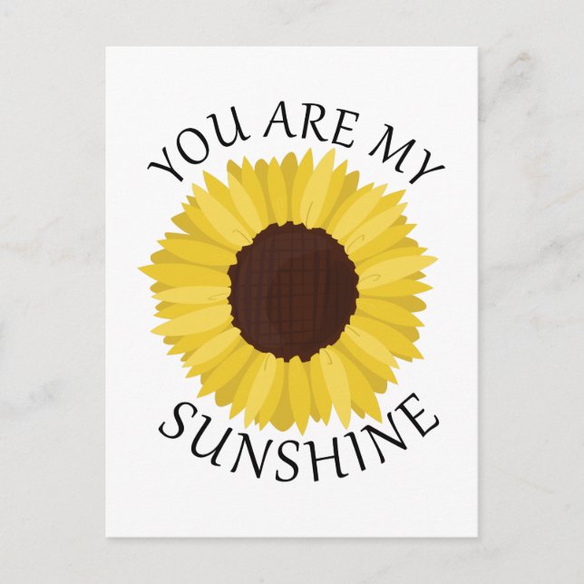 Du bist mein Sonnenschein Postkarte (Vorderseite)