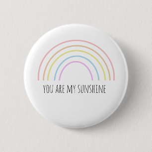Du bist mein Sonnenschein Regenbogen Button