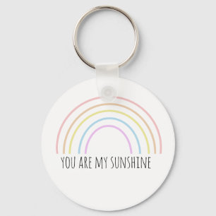 Du bist mein Sonnenschein Regenbogen Schlüsselanhänger
