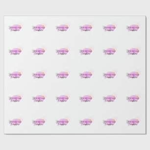 du bist mein Sonnenschein rosa lila Sonnenstrahlen Geschenkpapier
