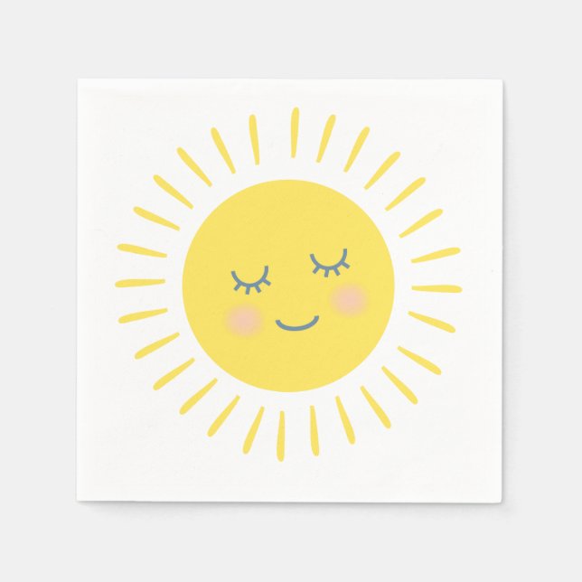 Du bist mein Sonnenschein Serviette (Vorderseite)