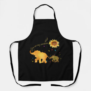 Du bist mein Sonnenschein Sonnenblume Elefant Auti Schürze
