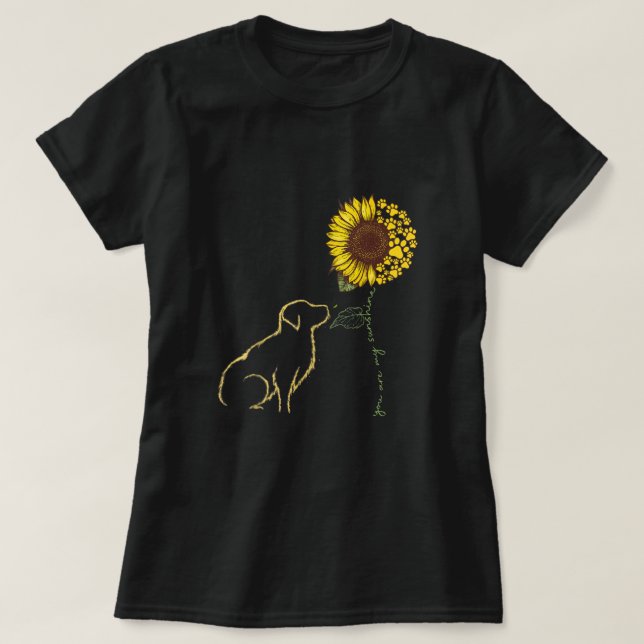 Du bist mein Sonnenschein | Sonnenblumendesign für T-Shirt (Design vorne)