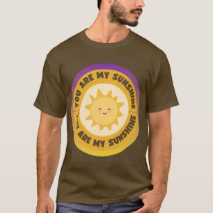 Du bist mein Sonnenschein Süße lächelnde Sonne Pos T-Shirt