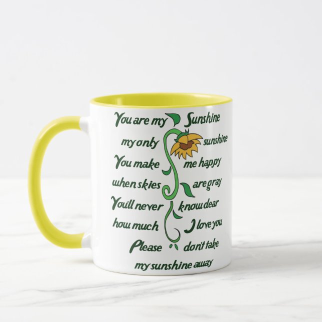 Du bist mein Sonnenschein Tasse (Links)