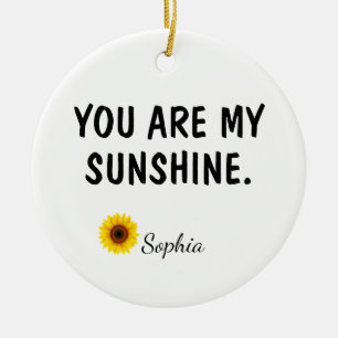 Du bist mein Sonnenschein Tochtergeschenk Keramik Ornament