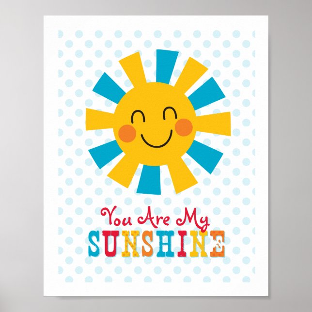 Du bist mein Sonnenschein-Wall-Art-Poster Poster (Vorne)