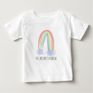 Du bist mein Sonnenschein Wasserfarbe gemalter Reg Baby T-shirt
