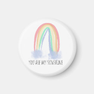 Du bist mein Sonnenschein Wasserfarbe gemalter Reg Magnet