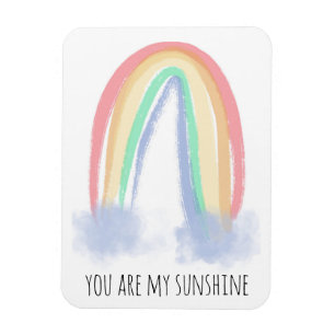 Du bist mein Sonnenschein Wasserfarbe gemalter Reg Magnet