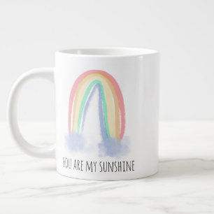 Du bist mein Sonnenschein Wasserfarbe gestrichen R Jumbo-Tasse