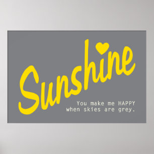 Du bist mein Sonnenschutzposter Poster
