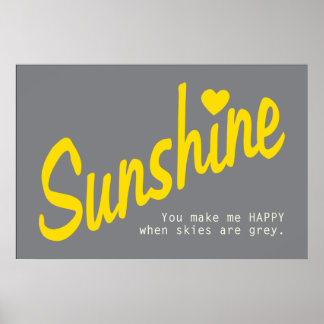 Du bist mein Sonnenschutzposter Poster