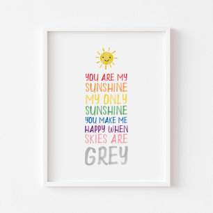 Du bist mein Sonnenschutzposter Poster