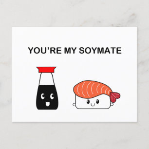 Du bist mein Soymate Suziethesushi Postkarte