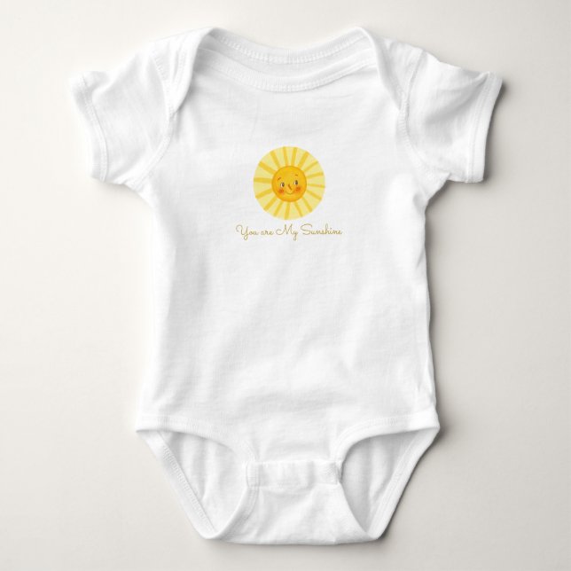 Du bist mein Sunshine Baby Bodysuit Baby Strampler (Vorderseite)