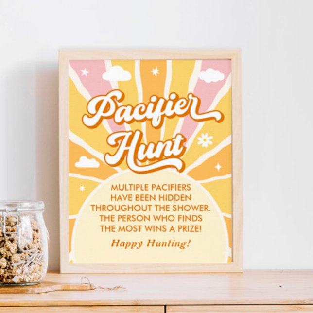 Du bist mein Sunshine Baby Showroom Schnuller Hunt Poster (Von Creator hochgeladen)