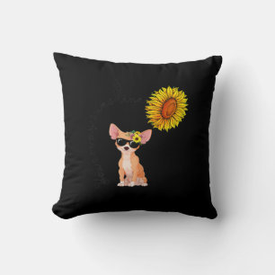 Du bist mein Sunshine Chihuahua Sonnenblume Chiahu Kissen