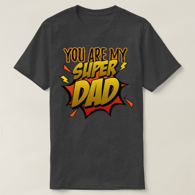 Du bist mein Super-Vater T-Shirt (Design vorne)