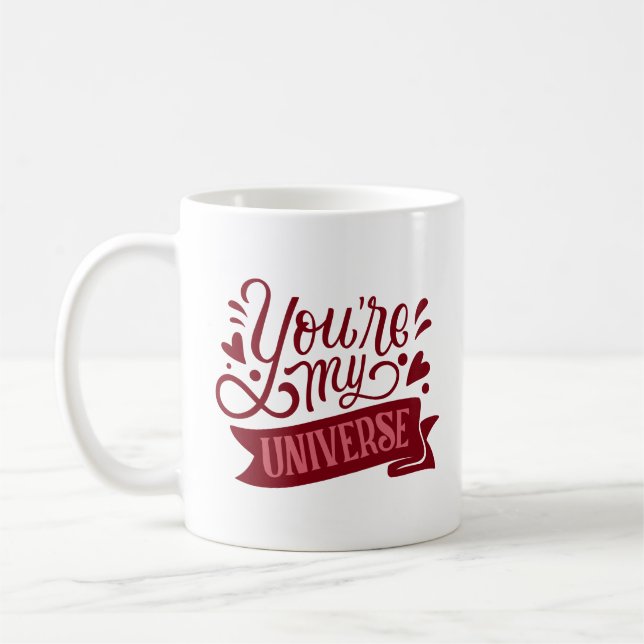 Du bist mein Universum Kaffeetasse (Links)