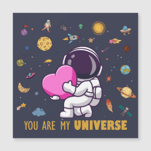 Du bist mein Universum – Süße Astronaut-Magnetkart Magnetkarte